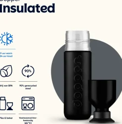Dopper drinkfles Insulated blazing black 350 ml