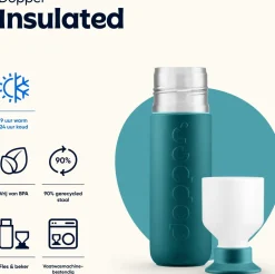 Dopper drinkfles Insulated green lagoon 580 ml