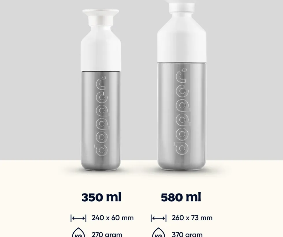 Dopper drinkfles Insulated silver 350 ml