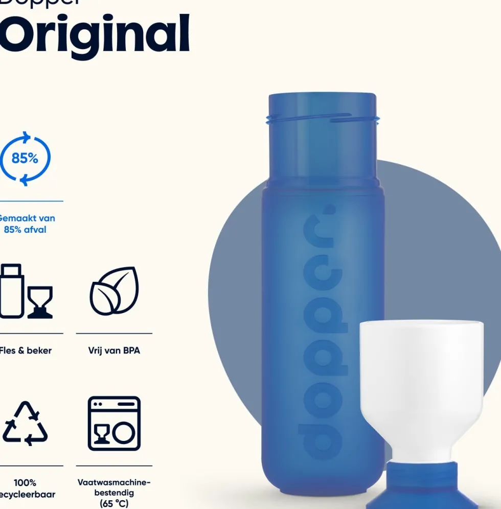 Dopper drinkfles Original pacific blue 450 ml