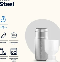 Dopper drinkfles Steel 1,1 l