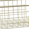 Draadmand Cas goud 28 x 22 x 12,5 cm