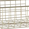 Draadmand Cas goud 24 x 18 x 10 cm