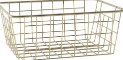 Draadmand Cas goud 24 x 18 x 10 cm