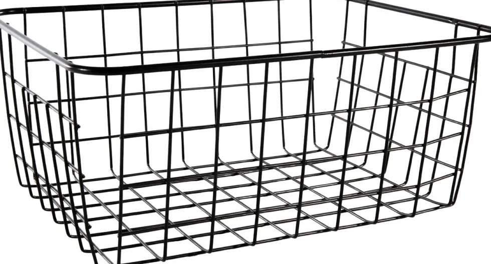 Draadmand Cas zwart 24 x 18 x 10 cm