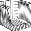 Draadmand Sef stapelbaar zwart 29 x 27 x 21 cm