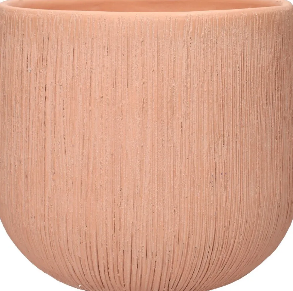 Duif bloempot Perzik oranje D 21 H 19 cm