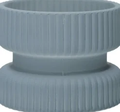 Duif kandelaar Levia blauw D 9 H 7 cm