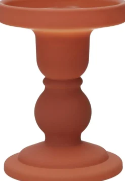 Duif kandelaar Liora bruin D 8,5 H 11 cm