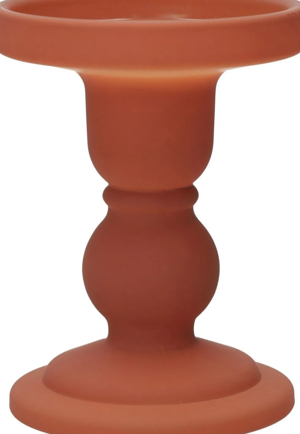 Duif kandelaar Liora bruin D 8,5 H 11 cm