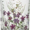 Duif waxinelichthouder Bloem transparant D 10 H 12,5 cm