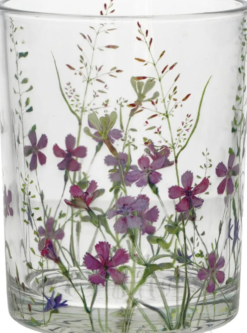 Duif waxinelichthouder Bloem transparant D 10 H 12,5 cm