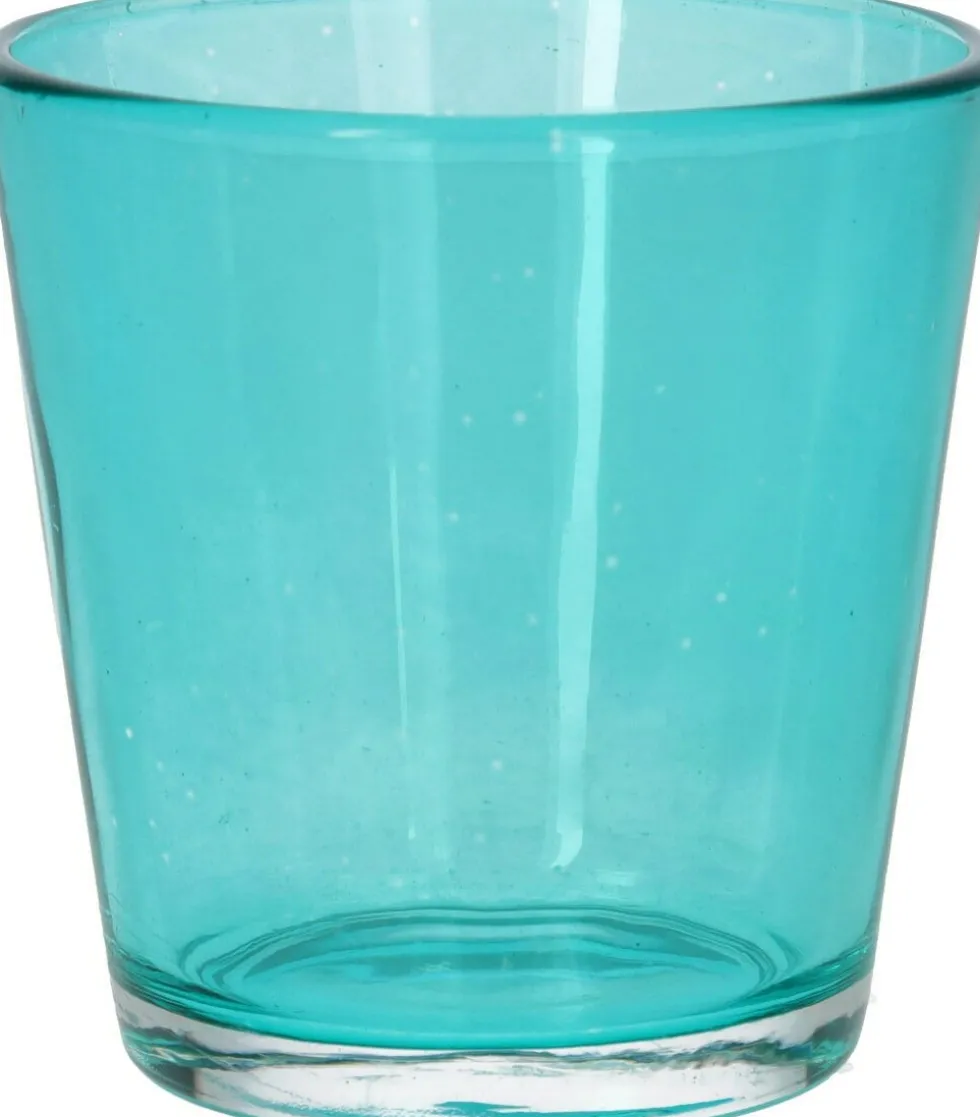 Duif waxinelichthouder Denver blauw D 7,5 H 7,6 cm