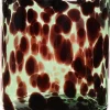 Duif waxinelichthouder Jane groen / zwart D 15 H 15,5 cm