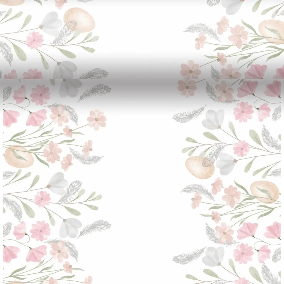Duni 3-in-1 tafelaankleding Soft Easter wit 40 x 480 cm