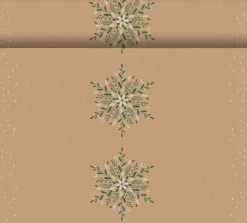 Duni 3-in-1 tafeldecoratie Natural Charm beige 40 x 480 cm