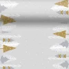Duni 3-in-1 tafeldecoratie Winter Trees grijs 40 x 480 cm