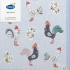 Duni paasservet haan blauw 33 x 33 cm