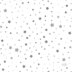 Duni servet Silver Stardust wit 33 x 33 cm 20 stuks