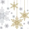 Duni servet Snowstars White wit 40 x 40 cm 20 stuks
