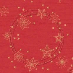 Duni servet Star Shine rood 40 x 40 cm 20 stuks