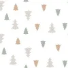 Duni tafelkleed Graphic Trees wit 138 x 220 cm