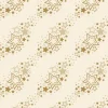 Duni tafelkleed Holiday Star crème / goud 220 x 138 cm