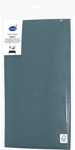 Duni tafelkleed Ocean Teal groen / blauw 220 x 138 cm