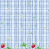 Duni tafelkleed Strawberry Picnic blauw 138 x 220 cm