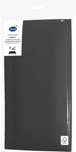 Duni tafelkleed zwart 220 x 138 cm