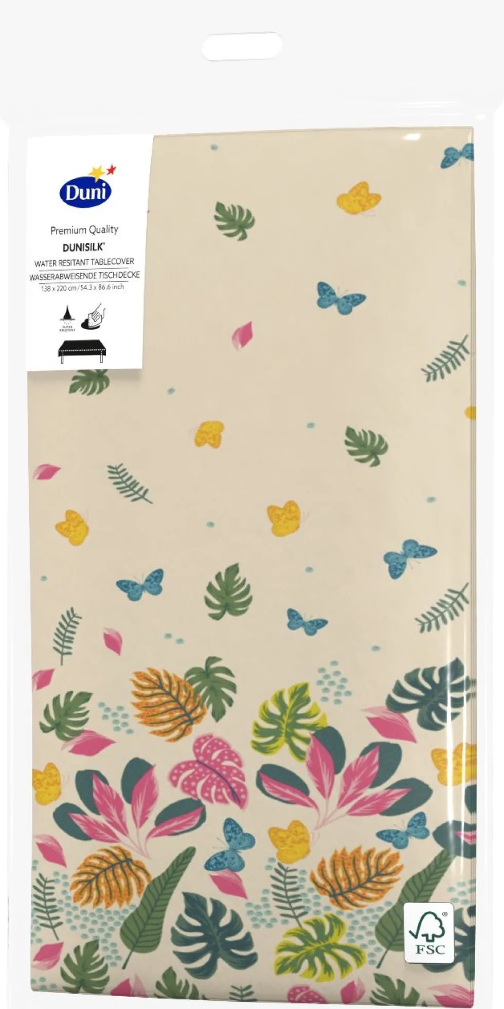 Duni tafellaken Summertime multi 138 x 220 cm