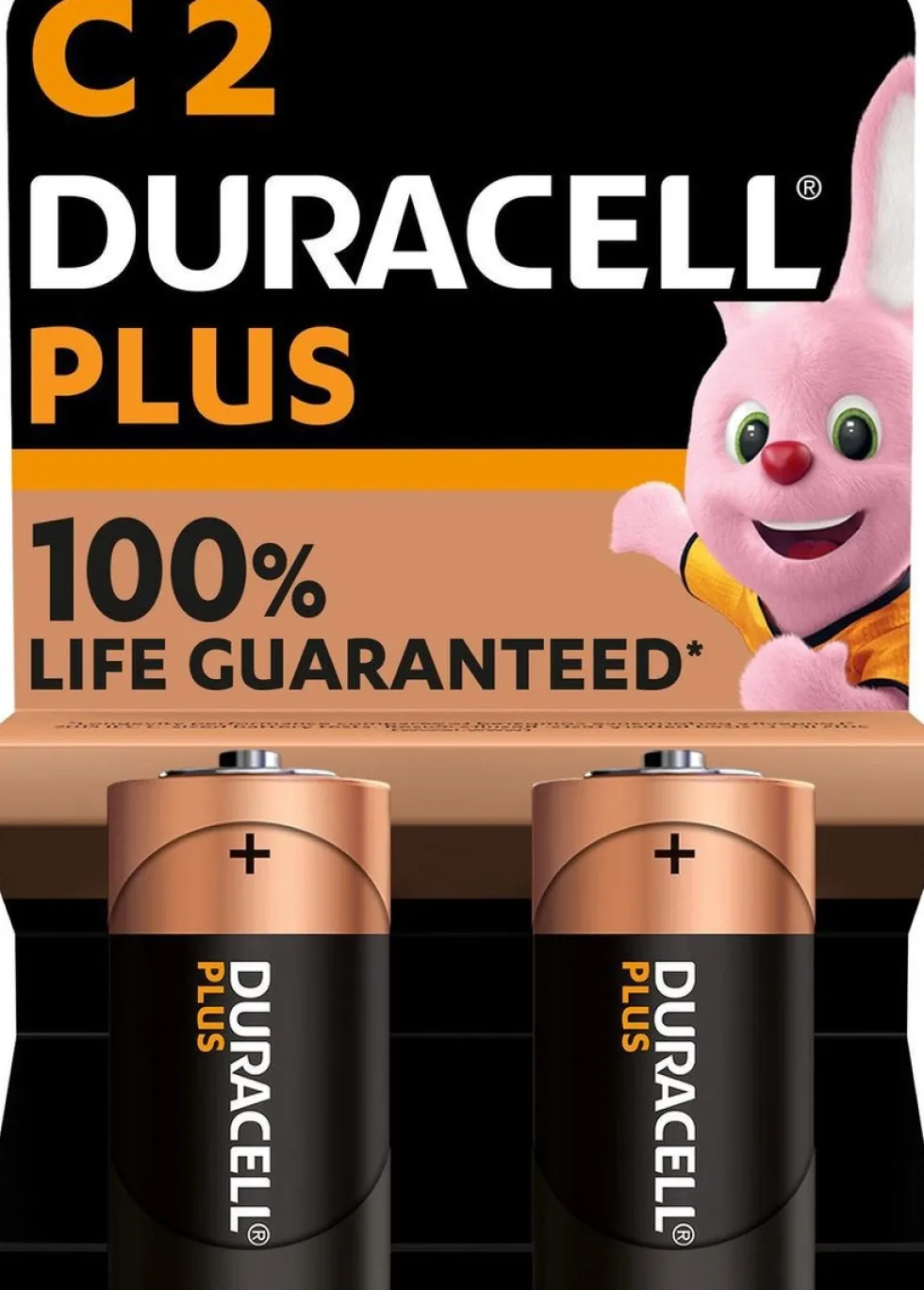 Duracell alkaline plus power C 2 stuks