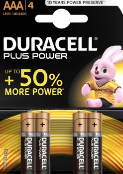 Duracell alkaline plus power AAA 4 stuks