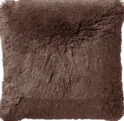 Dutch Decor sierkussen Fluffy bruin 45 x 45 x 10 cm