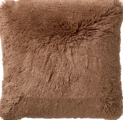 Dutch Decor sierkussen Fluffy bruin 45 x 45 x 5 cm