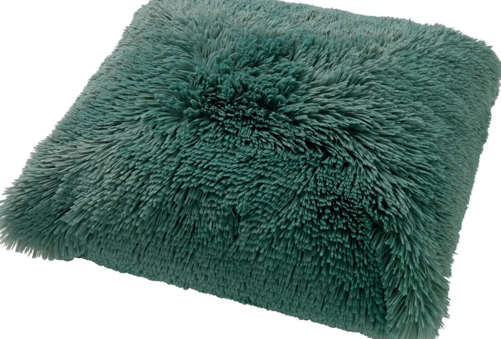 Dutch Decor sierkussen Fluffy groen 45 x 45 x 10 cm