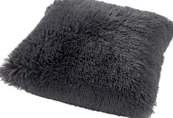 Dutch Decor sierkussen Fluffy antraciet 45 x 45 x 5 cm
