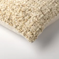 Dutch Decor sierkussen Noret beige / wit 45 x 45 cm