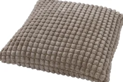 Dutch Decor sierkussen Rome effen beige 45 x 45 x 10 cm