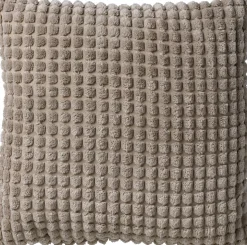 Dutch Decor sierkussen Rome effen beige 45 x 45 x 10 cm