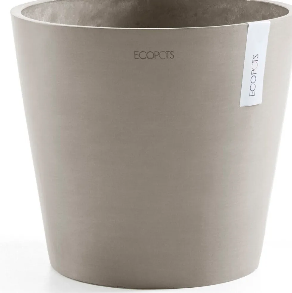 Ecopots bloempot Amsterdam taupe D 25 H 22 cm