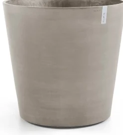 Ecopots bloempot Amsterdam Wheels taupe D 60 H 56 cm