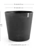 Ecopots bloempot Amsterdam Wheels grijs D 60 H 56 cm