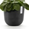 Ecopots bloempot Oslo donkergrijs D 25 H 21,8 cm