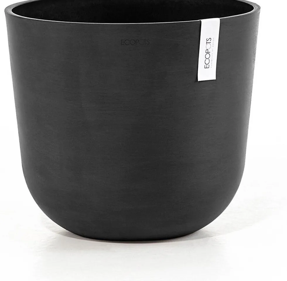 Ecopots bloempot Oslo donkergrijs D 35 H 30,5 cm