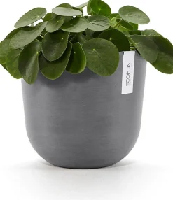 Ecopots bloempot Oslo grijs D 25 H 21,8 cm