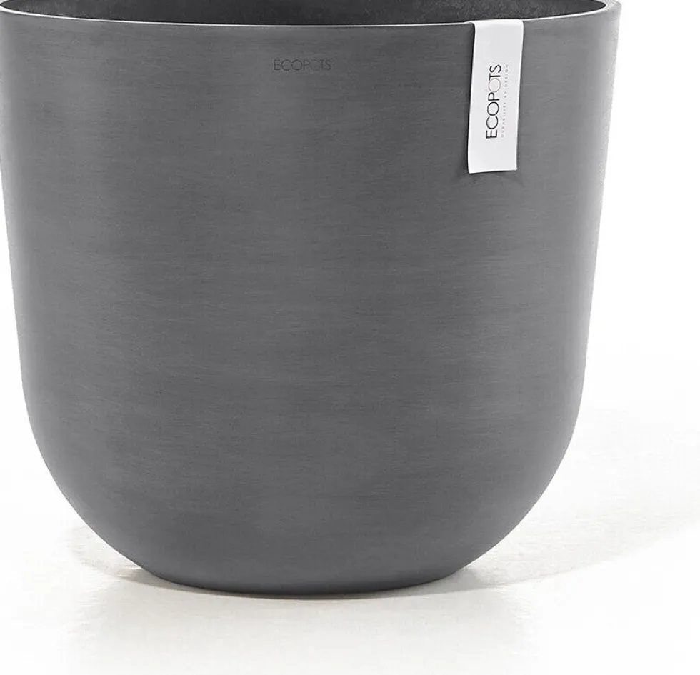 Ecopots bloempot Oslo grijs D 45 H 39,2 cm