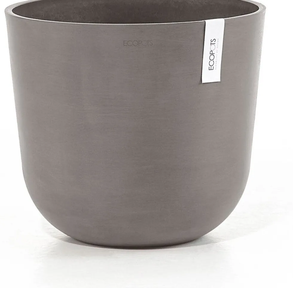 Ecopots bloempot Oslo taupe D 35 H 30,5 cm