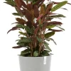 Ecopots bloempot Oslo wit grijs D 35 H 30,5 cm