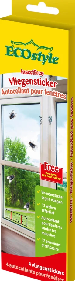 Ecostyle vliegensticker 4 st